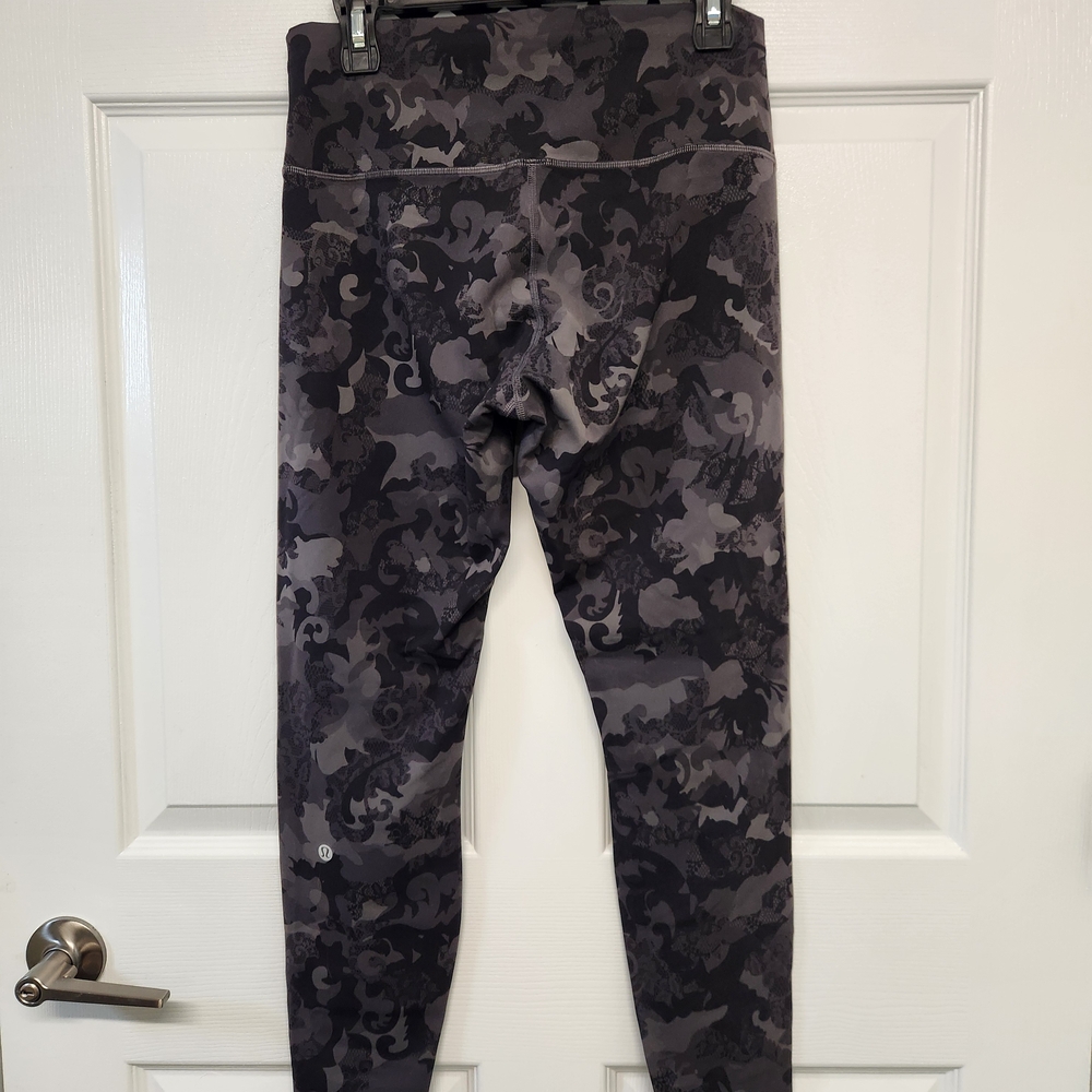 Lululemon Athletica Womens Gray Patterned Leggings